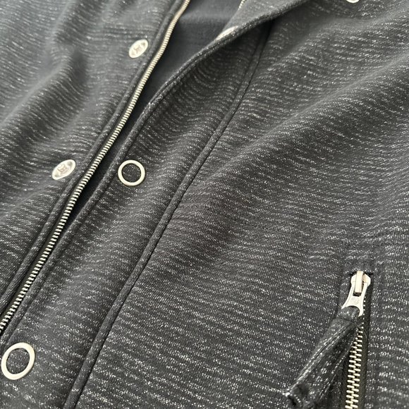 Women's Ezekiel Jacket. Large - Black/White.  Zip/Button. - Picture 3 of 6